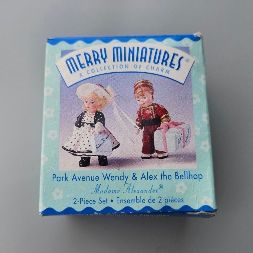 Madame Alexander Hallmark Merry Miniatures Park Avenue Wendy & Alex the Bellhop